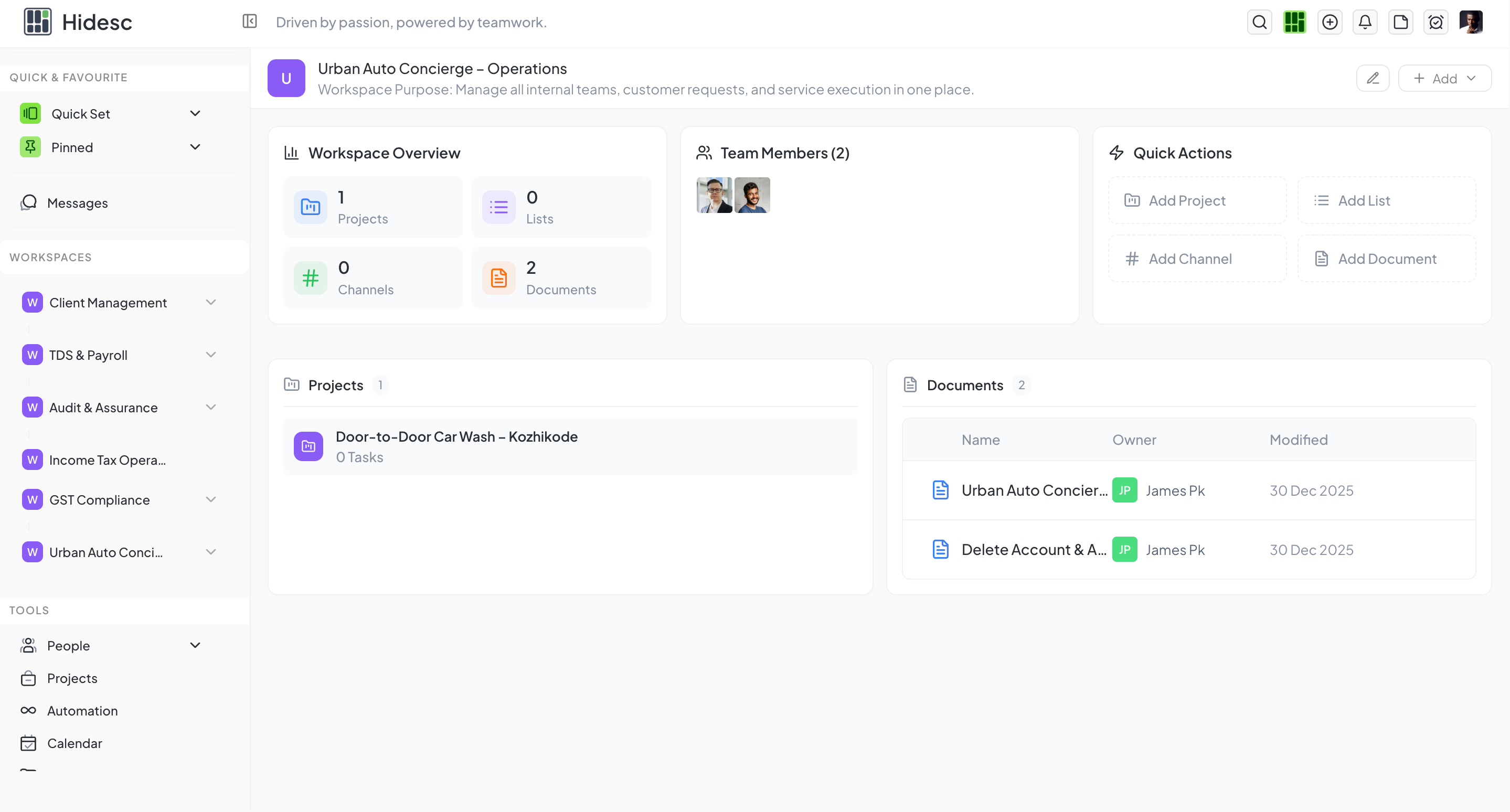 Workspace - Collaborative team workspace Platform